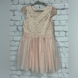 Elegant Cream Lace Kids Dress Size 6